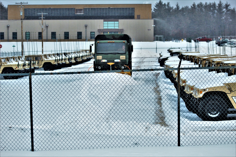 Snow-removal operations at Fort McCoy