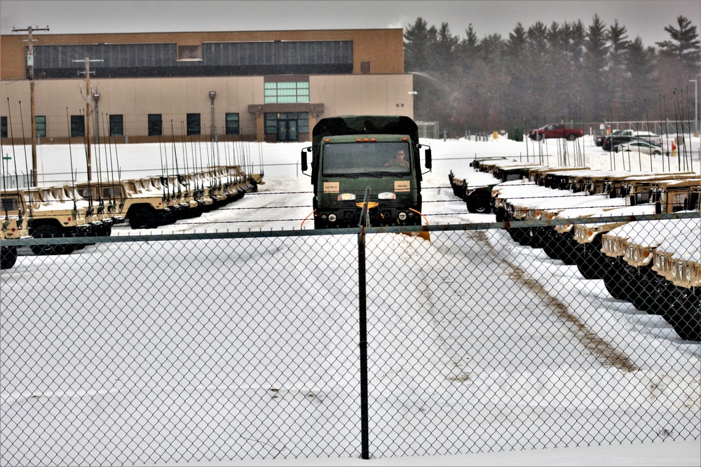 Snow-removal operations at Fort McCoy