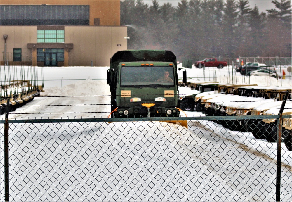 Snow-removal operations at Fort McCoy