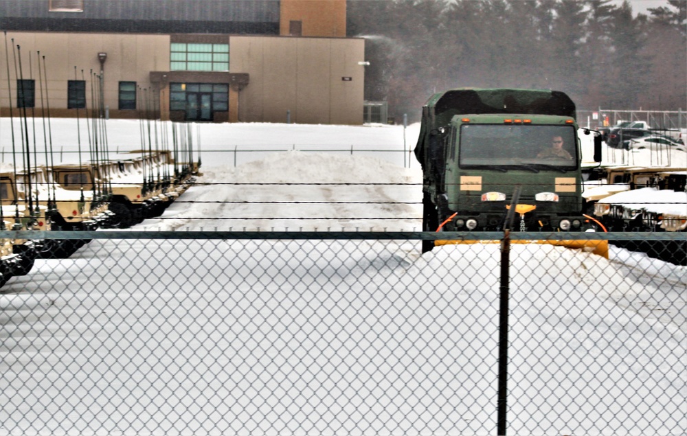 Snow-removal operations at Fort McCoy