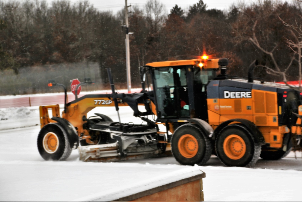 Snow-removal operations at Fort McCoy