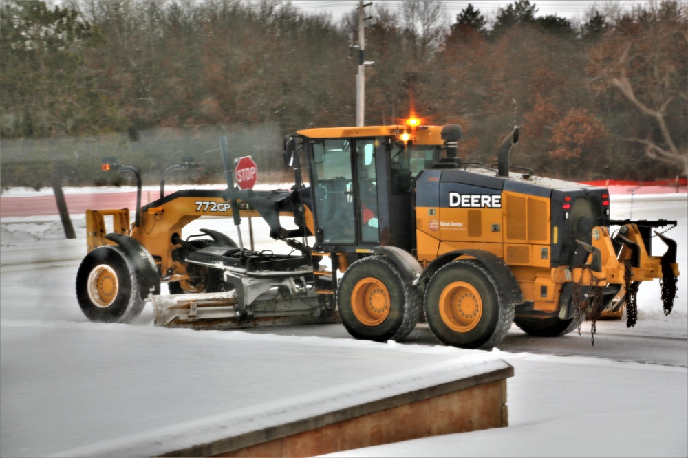 Snow-removal operations at Fort McCoy