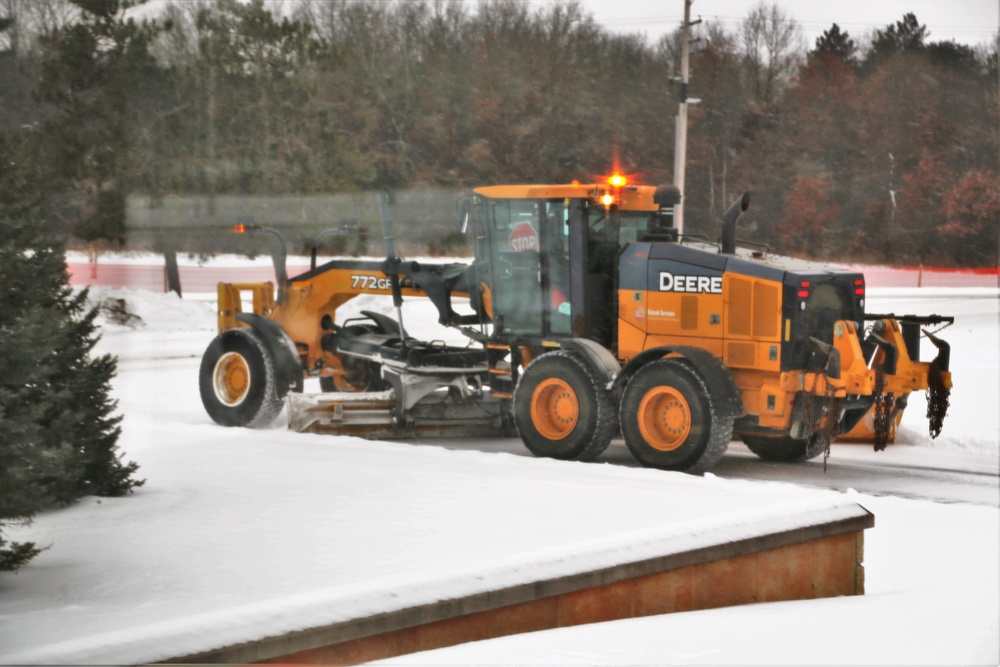 Snow-removal operations at Fort McCoy