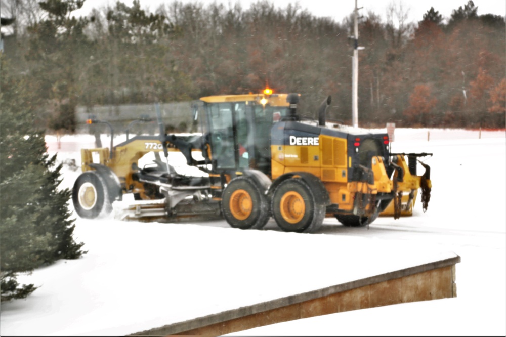 Snow-removal operations at Fort McCoy