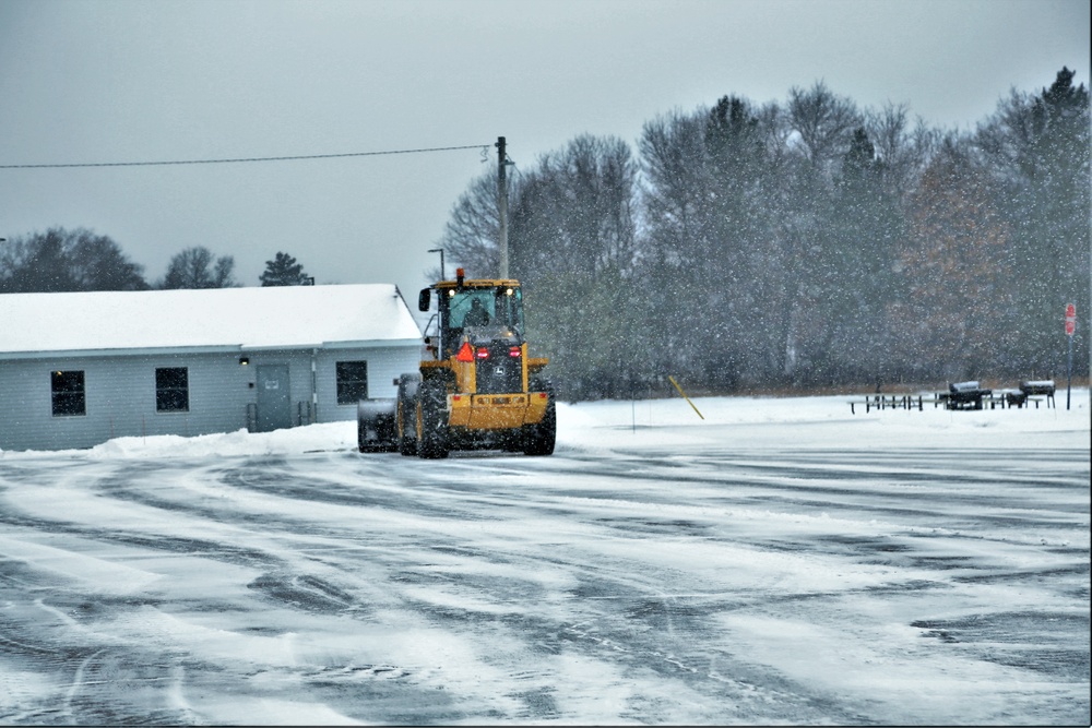 Snow-removal operations at Fort McCoy