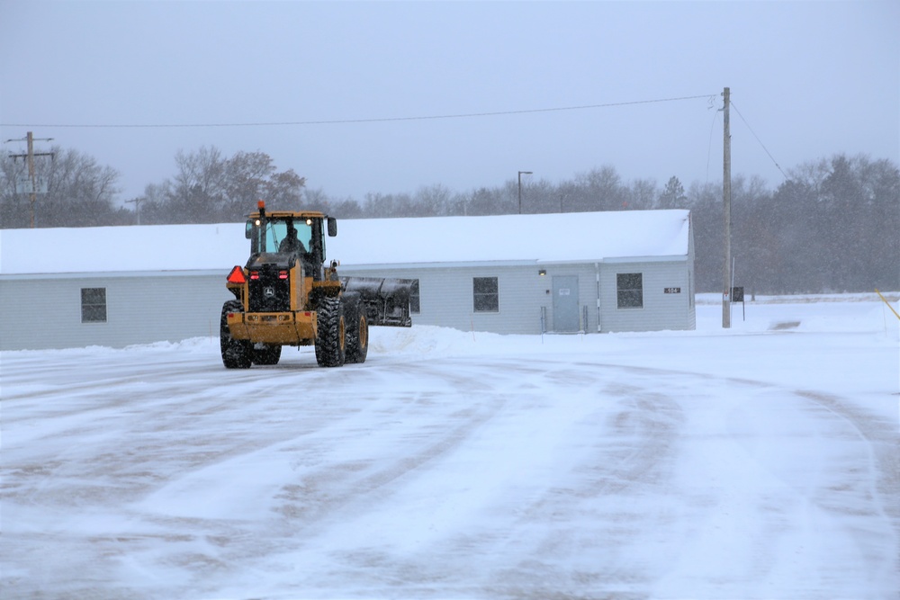 Snow-removal operations at Fort McCoy