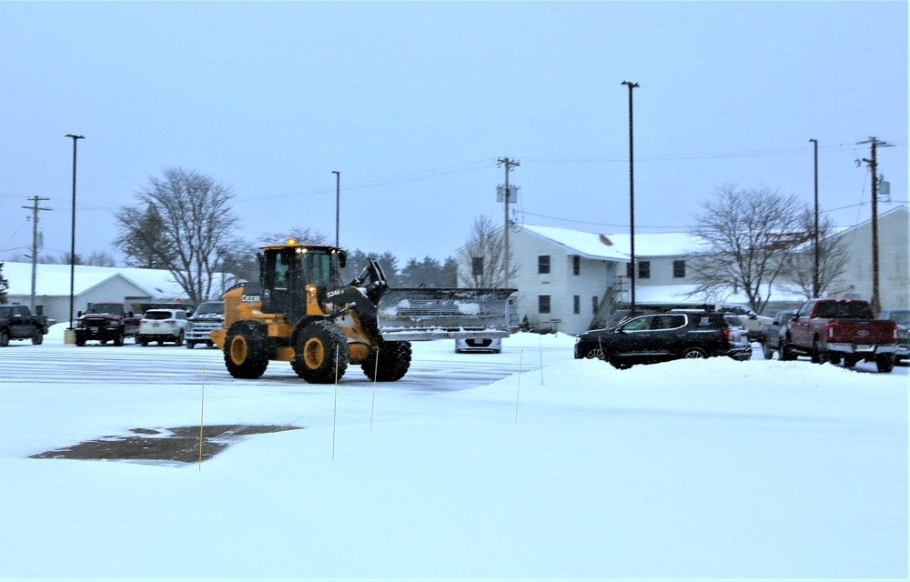 Snow-removal operations at Fort McCoy