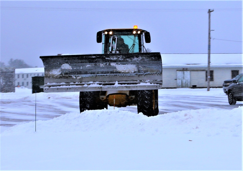 Snow-removal operations at Fort McCoy