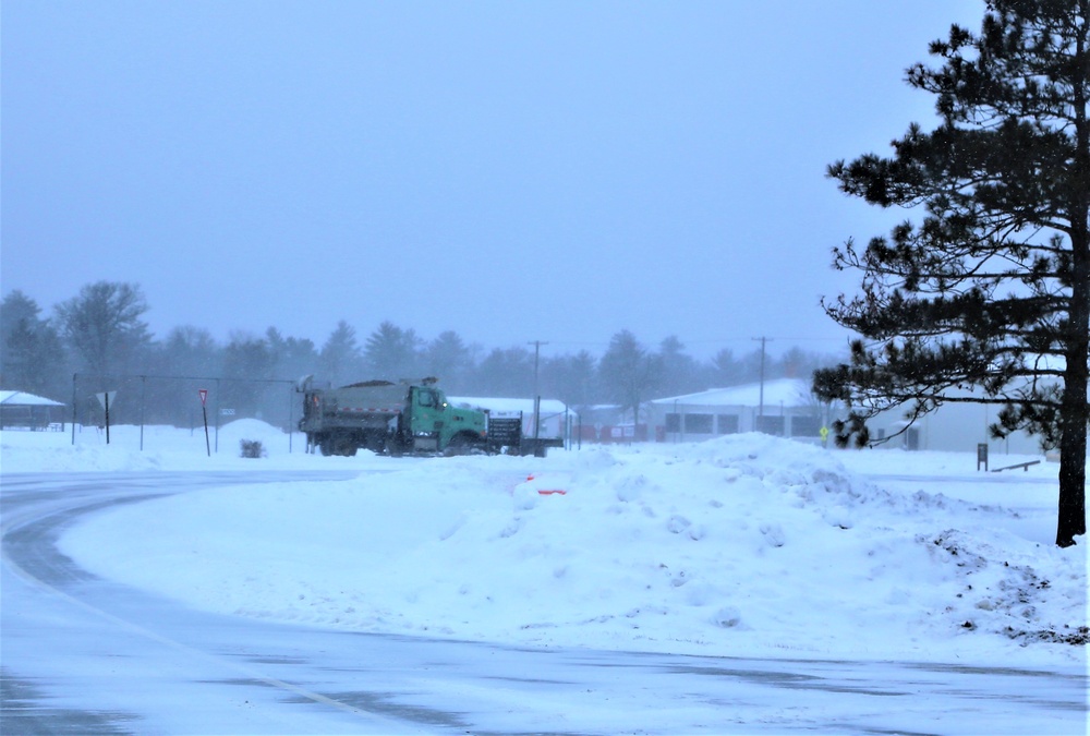 Snow-removal operations at Fort McCoy