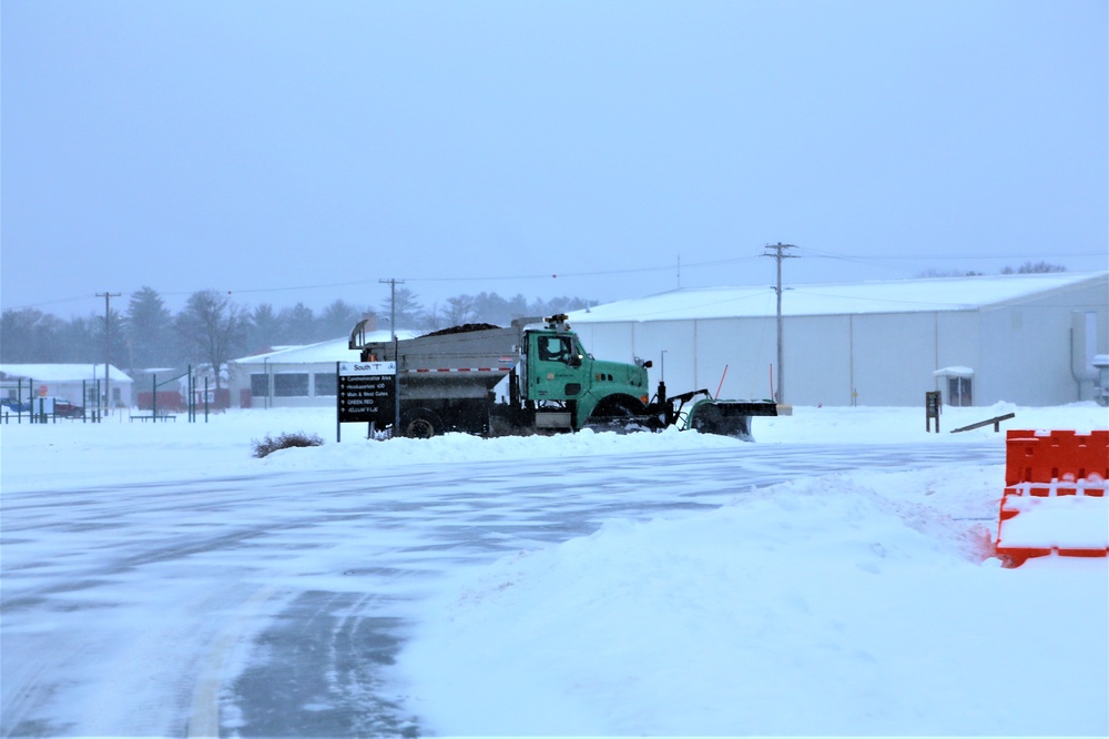 Snow-removal operations at Fort McCoy
