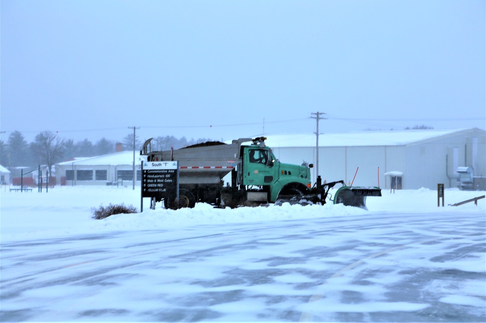 Snow-removal operations at Fort McCoy