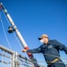 USS Milwaukee Sailor Prepares Ship for Arrival in Ponce