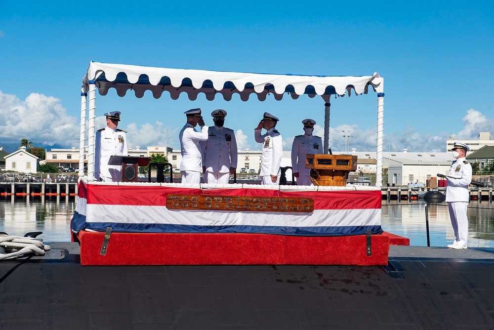 USS Springfield Changes Command