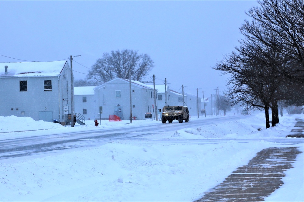 January 2022 training operations at Fort McCoy