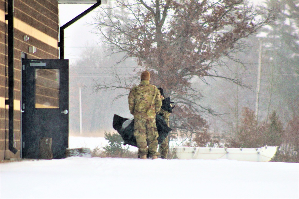 Tent training for CWOC class 22-02 at Fort McCoy