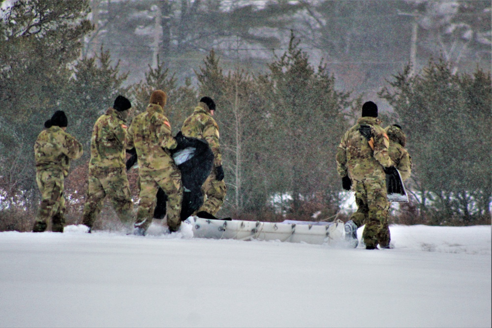 Tent training for CWOC class 22-02 at Fort McCoy