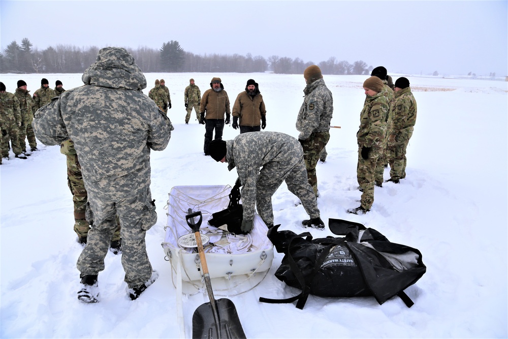 Tent training for CWOC class 22-02 at Fort McCoy