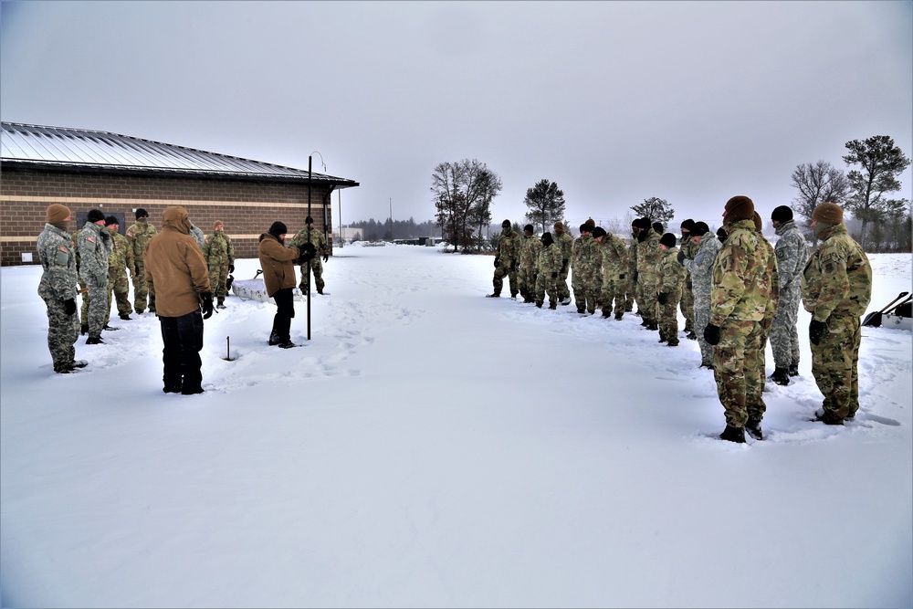 Tent training for CWOC class 22-02 at Fort McCoy