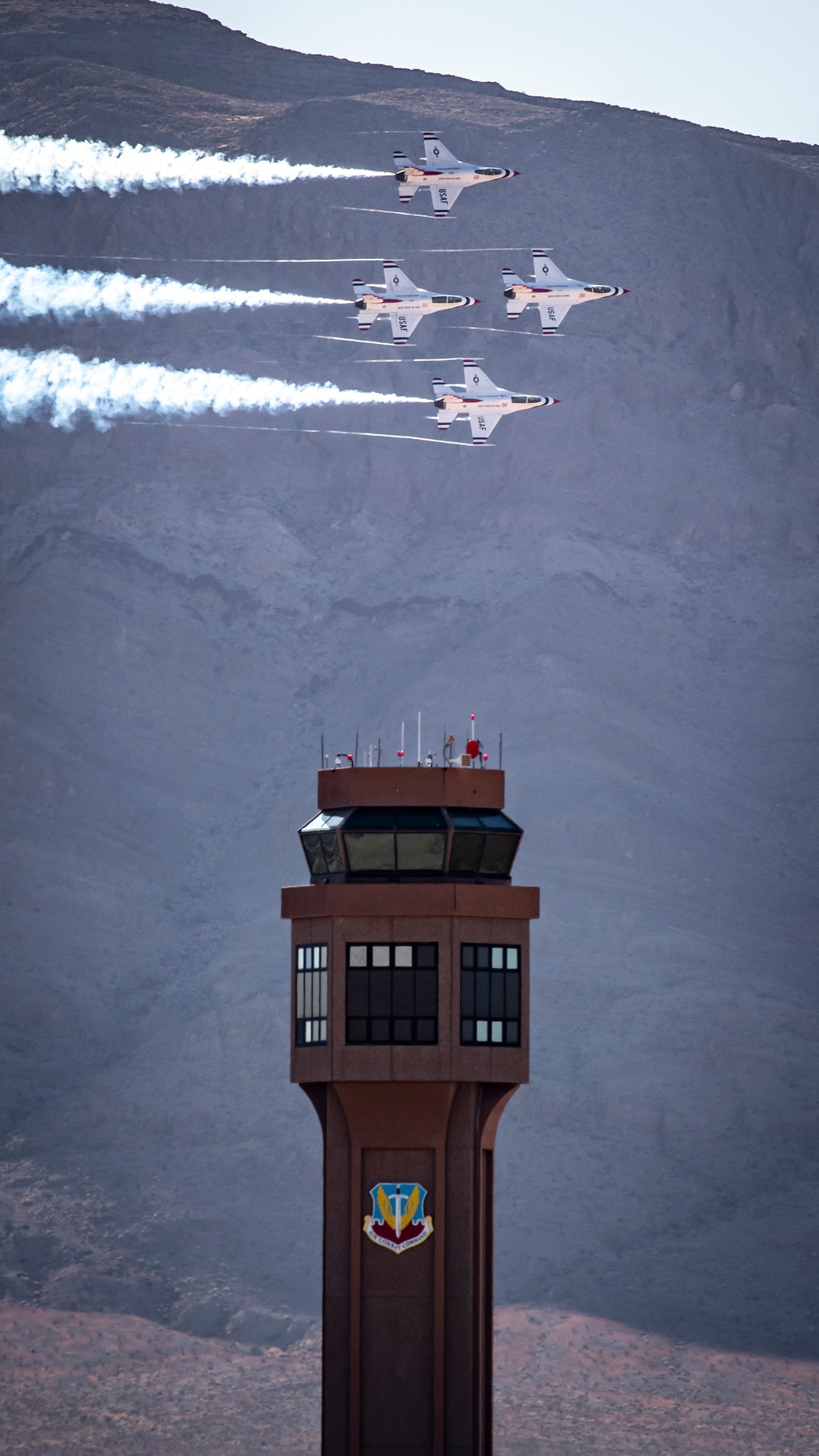 Thunderbirds Practice Over Nellis AFB