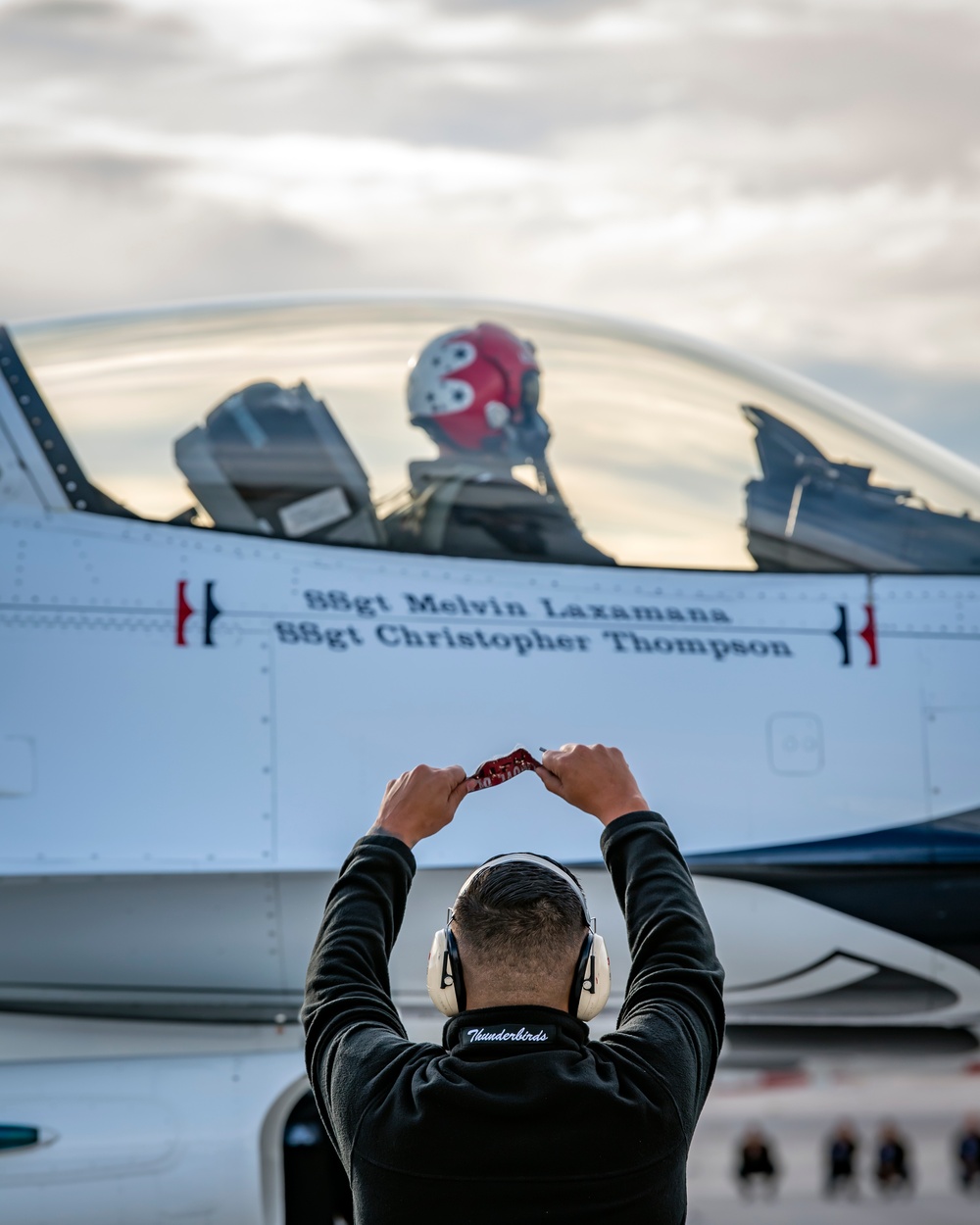 Thunderbirds Practice Over Nellis AFB