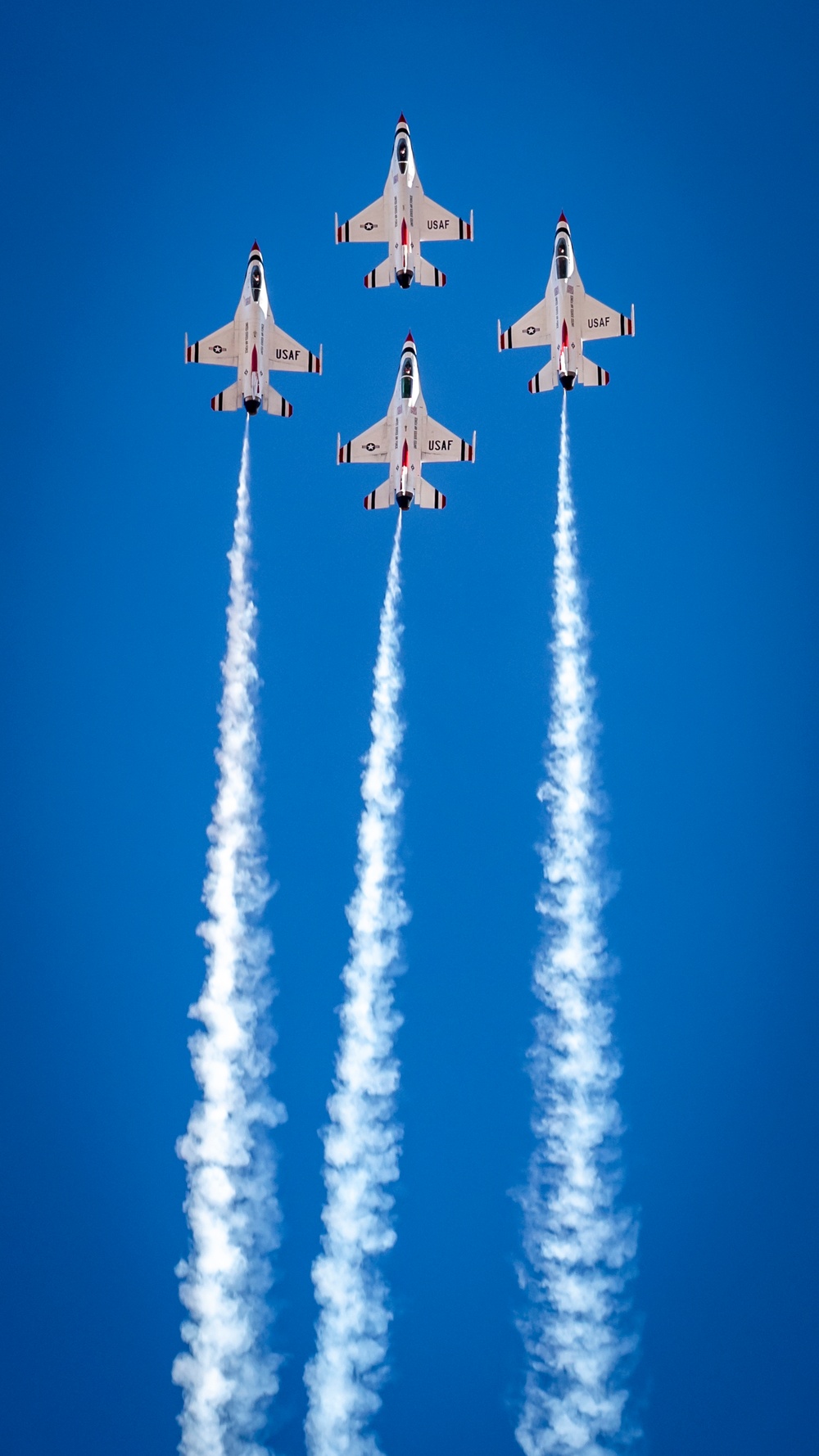 Thunderbirds Practice Over Nellis AFB