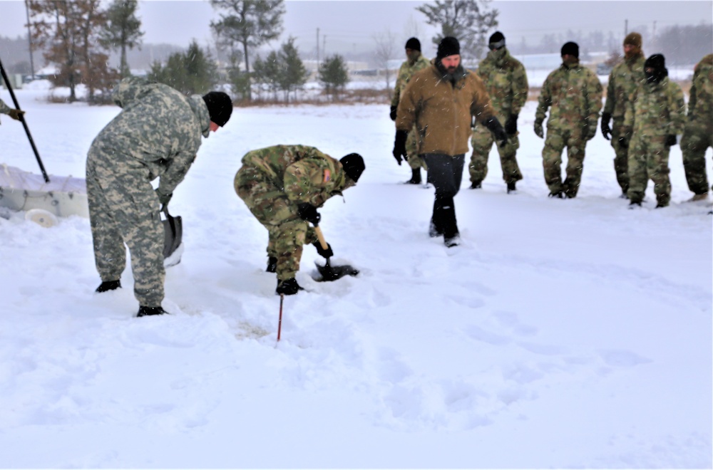 Tent training for CWOC class 22-02 at Fort McCoy
