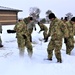 Tent training for Cold-Weather Operations Course class 22-02 at Fort McCoy
