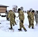 Tent training for Cold-Weather Operations Course class 22-02 at Fort McCoy
