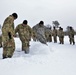 Tent training for Cold-Weather Operations Course class 22-02 at Fort McCoy