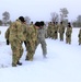 Tent training for Cold-Weather Operations Course class 22-02 at Fort McCoy