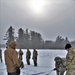 Tent training for Cold-Weather Operations Course class 22-02 at Fort McCoy