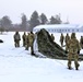 Tent training for Cold-Weather Operations Course class 22-02 at Fort McCoy