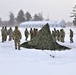 Tent training for Cold-Weather Operations Course class 22-02 at Fort McCoy