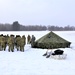 Tent training for Cold-Weather Operations Course class 22-02 at Fort McCoy