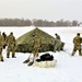 Tent training for Cold-Weather Operations Course class 22-02 at Fort McCoy
