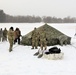 Tent training for Cold-Weather Operations Course class 22-02 at Fort McCoy