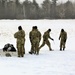 Tent training for Cold-Weather Operations Course class 22-02 at Fort McCoy