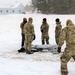 Soldiers learn to build Arctic tents during CWOC training at Fort McCoy