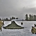 Soldiers learn to build Arctic tents during CWOC training at Fort McCoy