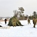 Soldiers learn to build Arctic tents during CWOC training at Fort McCoy