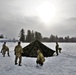 Soldiers learn to build Arctic tents during CWOC training at Fort McCoy