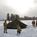 Soldiers learn to build Arctic tents during CWOC training at Fort McCoy