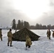 Soldiers learn to build Arctic tents during CWOC training at Fort McCoy