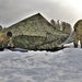 Soldiers learn to build Arctic tents during CWOC training at Fort McCoy