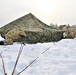 Soldiers learn to build Arctic tents during CWOC training at Fort McCoy