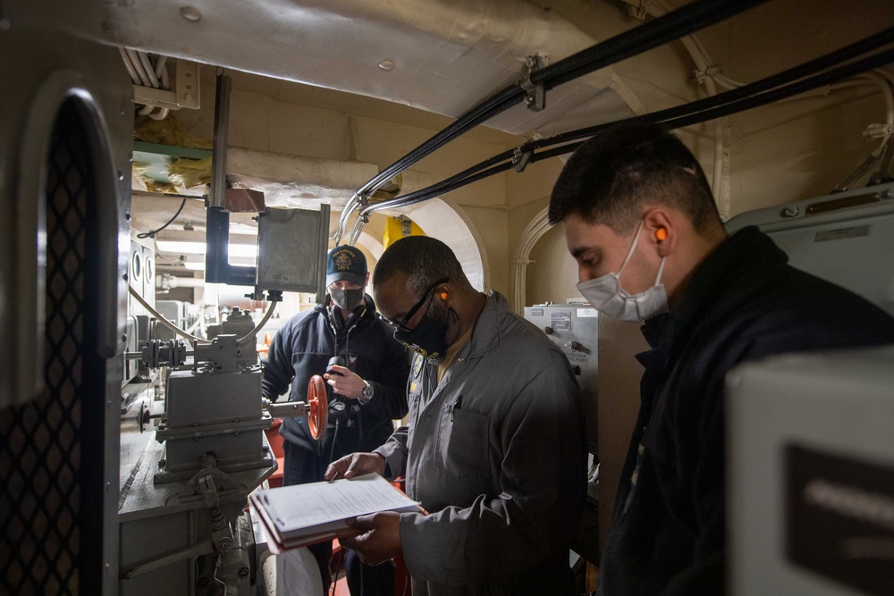 USS America Sailors Conduct INSURV Inspections