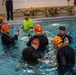 Marines with the 22nd MEU conduct Underwater Egress Training