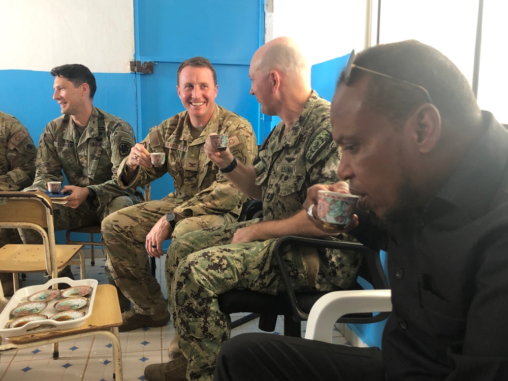 Djibouti regional leaders meet with U.S. military at Chabelley Village