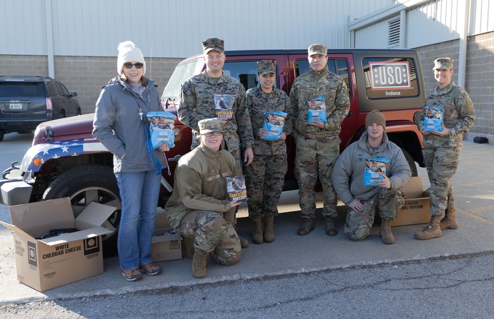 Boy Scouts donate popcorn to troops