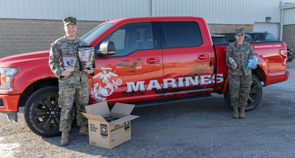 Boy Scouts donate popcorn to troops